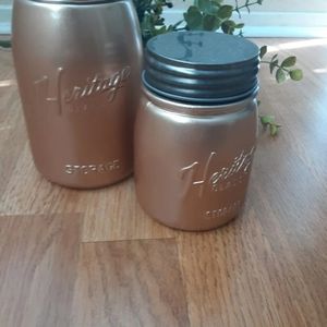 Mason jar decor set of 2